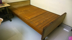 Teak Wood Divan Coat and Double Coat Bed in Good condition
